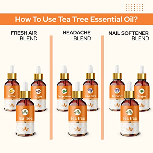 Image of Crysalis Tea Tree Oil 30 ml (1.01 fl oz) - Medicinal Aromatic Oil for Skincare, Haircare, DIY Formulations, Soaps & Cream Blends