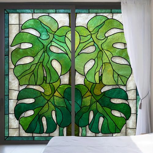 Vinilo decorativo adhesivo para ventanas Tropical Leaf Plant miniatura 7