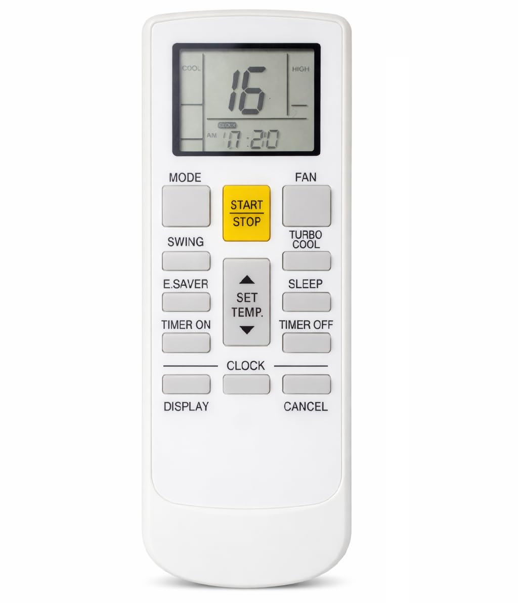 AC Remote Compatible for Croma 3Star/5Star AC Remote No 231 with E Saver Turbo Cool Button, White (Exactly Same Remote Will Only Work)-image-11