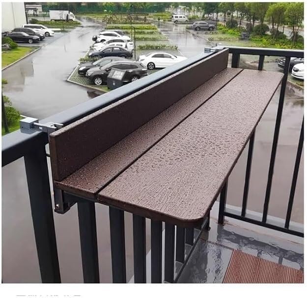 Table de balcon pliable suspendue multifonctionnelle pour petit balcon et terrasse