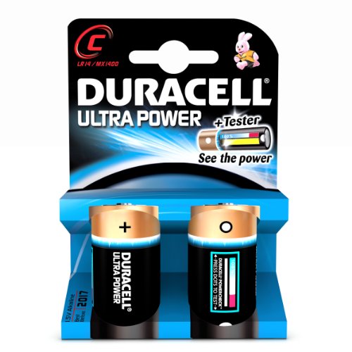 DURACELL Ultra Power PILA ALCALINA C LR14 Blister*2 CAJA 10 UNIDADES