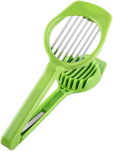 Leadigol Cortador de huevos de acero inoxidable Cortador de huevo hervido Cortador de mano de hongos Kiwi Divisor de tomate Cortador de tomate