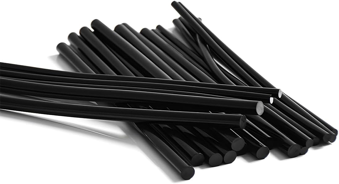 32PCS Dent Repair Glue Sticks, 0.43" x 8" Hot Glue Sticks Paintless Car Dent Repair Tool Set, Universal PDR Strong Viscosity Hot Melt Glue Sticks for Car Body Dent Repair (Black)