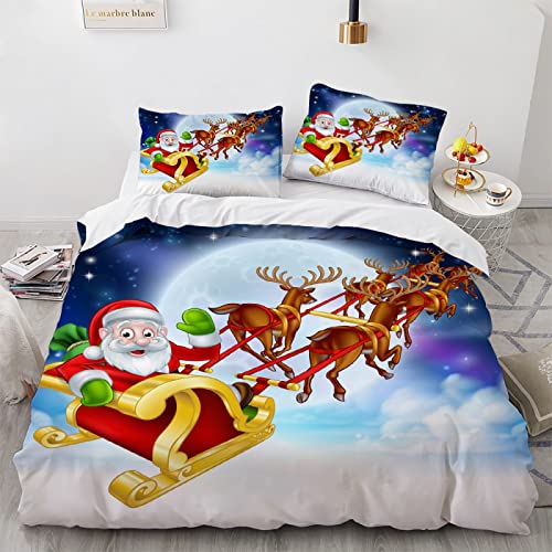 YURKO Bettwäsche 200X135 Weihnachten Weihnachts Wintermotiv...