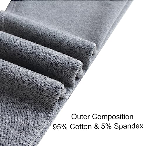 Looching Baby Toddler Girls Winter Fleece Lined Leggings Warm Full Length Pants Basic Cotton Thick Tights 1 Pack4