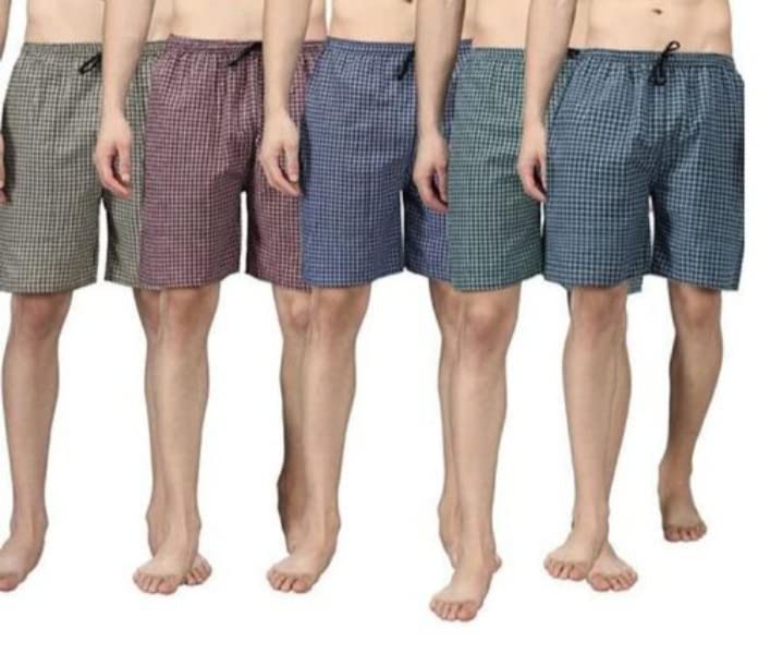FRAXIER Men Multicolor Cotton Blend Boxer Shorts Pack of 5