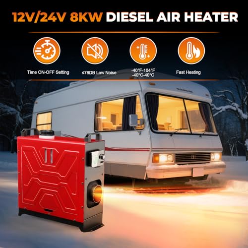 Image of Diesel Heater 12V /24V /110V 8KW APP Remote Control Parking Air Heaters