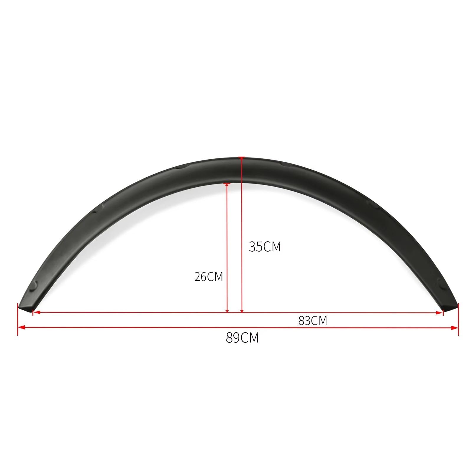 Élargisseurs D'ailes Voiture Kit Universel De Carrosserie Lèvre Roue Voiture, 89 Cm, Garde-boue Pour Berline SUV, Véhicule Tout-terrain, Pièce Évasée Pare-boue