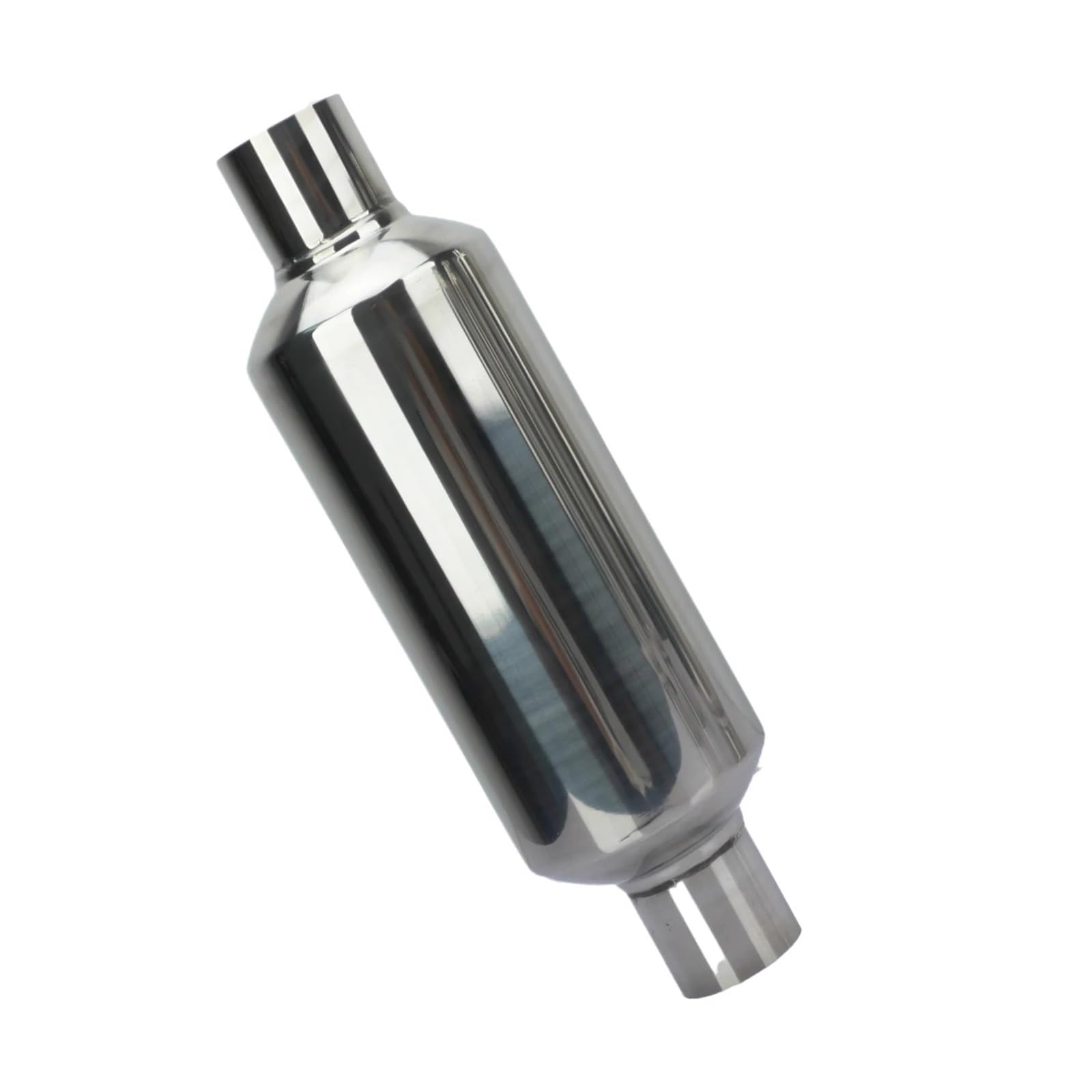 Układ wydechowy samochodu tłumik rura srebrny 51MM 57MM 63MM 76MM stal nierdzewna do akcesoriów sportowych wyścigowych eindpijpen Eindstuk Uitlaat Tip(57x101x57)