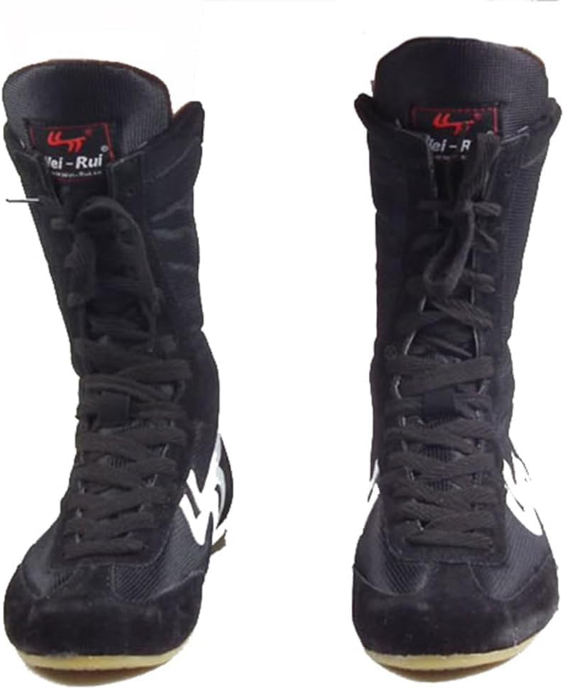 Men's Sports Wrestling Shoes Lightweight Boxing Shoes for Youth Comfortable High Top Fighting Athletic Sneakers
