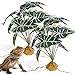 balacoo Reptile Artificial Plants, 2 Pcs Simulation Plants Terrarium Decorations Fish Tank Accessories