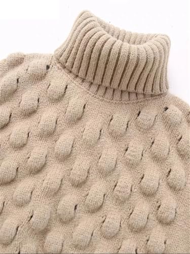 Women's Sleeveless Turtleneck Knitted Vest Sweater Irregular Short Pullover Coat Top4