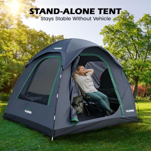 SUV Tent for Camping with Rainfly, Waterproof PU3000mm Double Layer Design, Car Tents for Camping SUV, SUV Tailgate Tent for Outdoor with Storage Bag, for SUV Van, Jeep, Pickup 8'W x 8'L x 7.2'H - Image 6