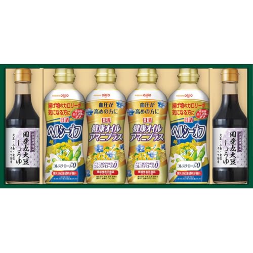 日清 ヘルシーオイル 調味料 バラエティ ギフト セット 内祝い 快気祝い 出産祝い 法要 香典返し お歳暮 お中元 油 醤油 調味料 人気 丸大豆しょうゆ ギフト (SOT-30A)