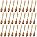 Generic Wood Spoons For Salt, Sugar, Honey, Pepper, 30 Pcs 3.9 Wood Spoons For Cooking, Spice Serving Teaspoons For Kitchen, All Wooden