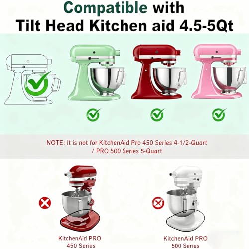 Image of Bamboo Mixer Slider Compatible with KitchenAid 4.5-5 Qt Tilt-Head Stand Mixer, Appliance Sliding Mat Accessories for Kitchen Aid, Countertop Moving Tray Attachments Fits for KitchenAid Artisan