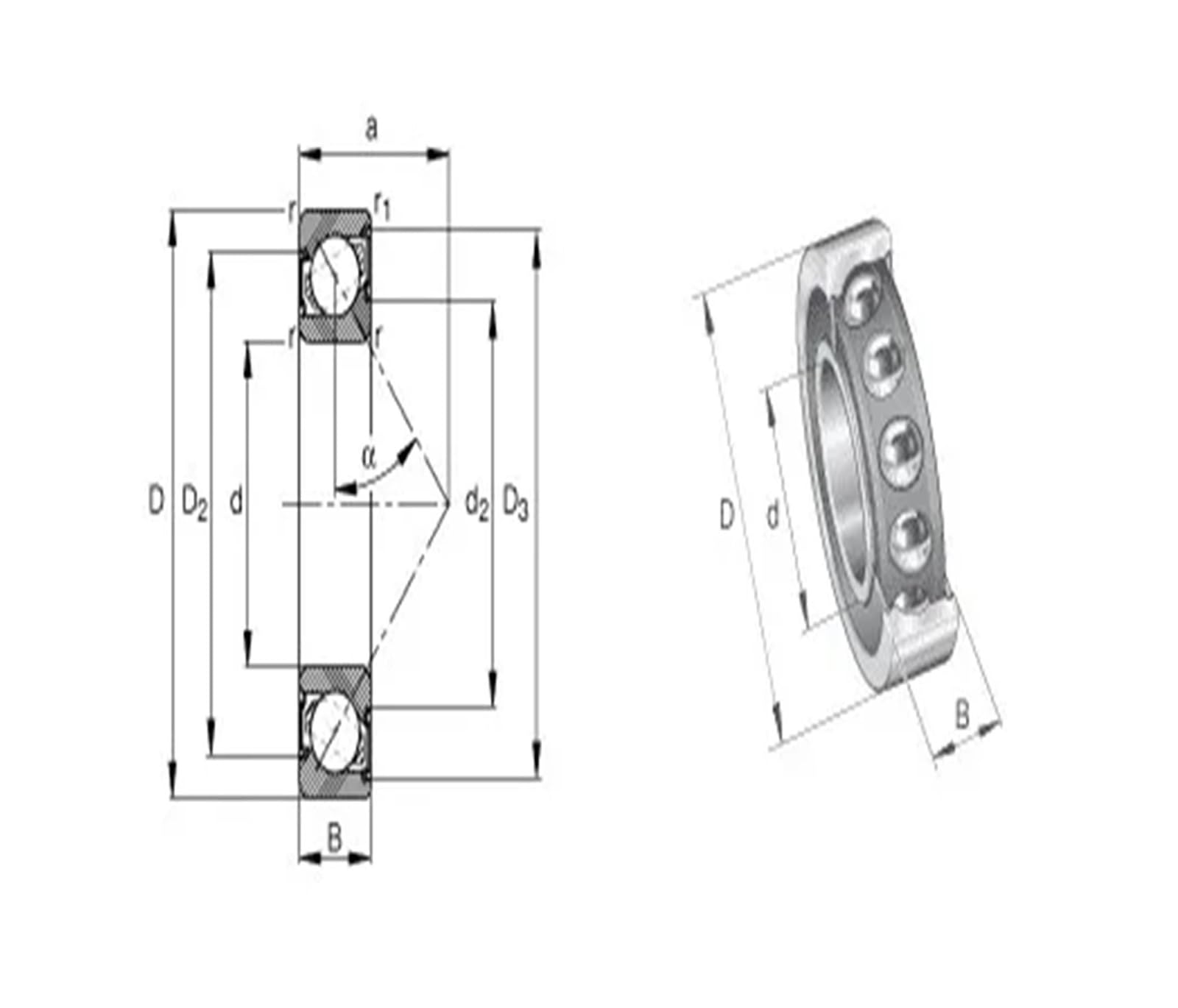 1 roulement à Contact Oblique scellé 7002 7002C 2RZ P4 15x32x9 roulements de Broche