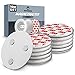 Produktbild 10x Universal Rauchmelder Magnethalter kein Bohren  Ø70mm Selbstklebende Klebepads für gängige Rauchmelder - Magnethalterung Rauchmelder