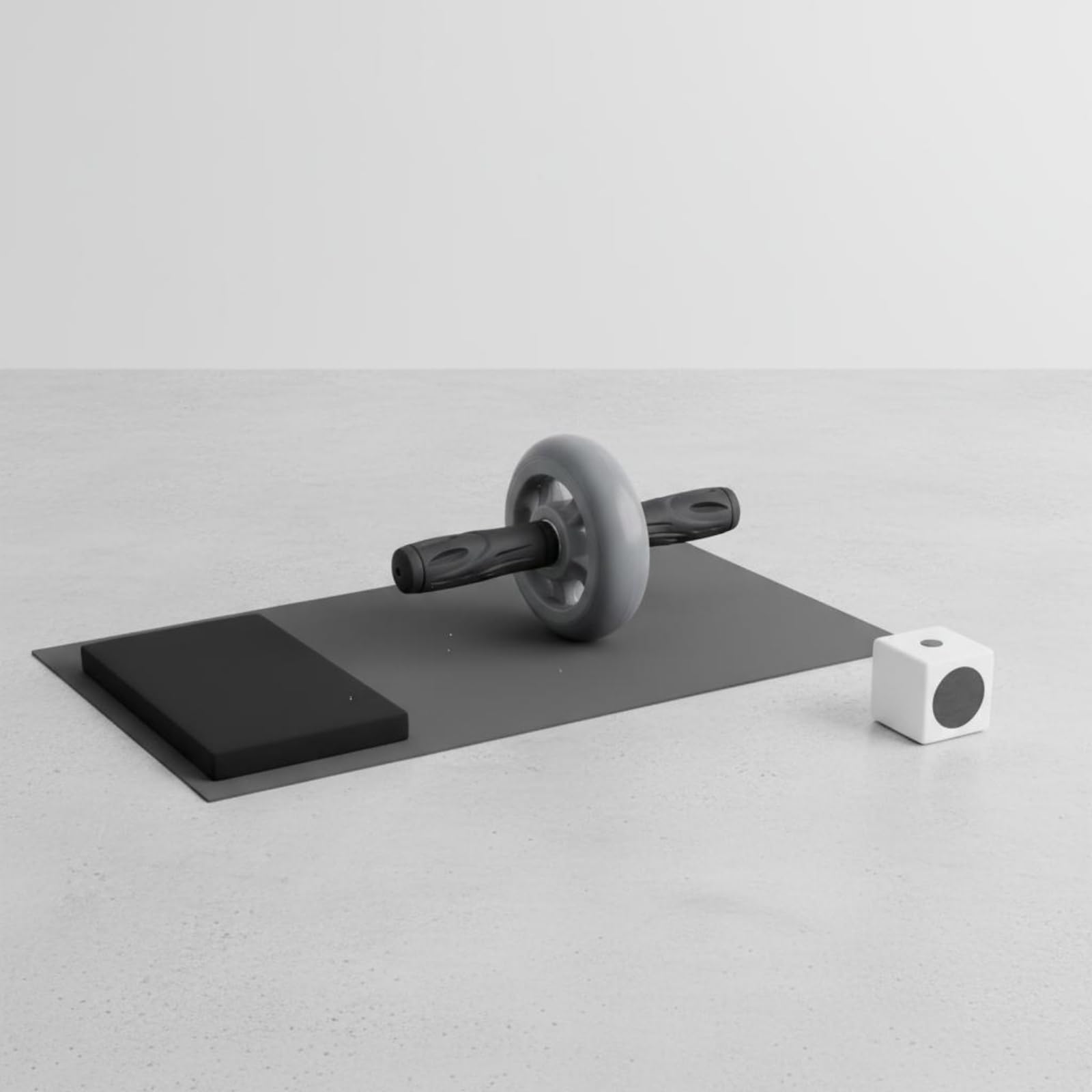 Baoblaze Ruota Addominale Fitness Rullo Esercizi Addome Roller Pancia Attrezzo Core con Scorrimento Controllato Avanti E Indietro Albero Robusto in Acciaio 45