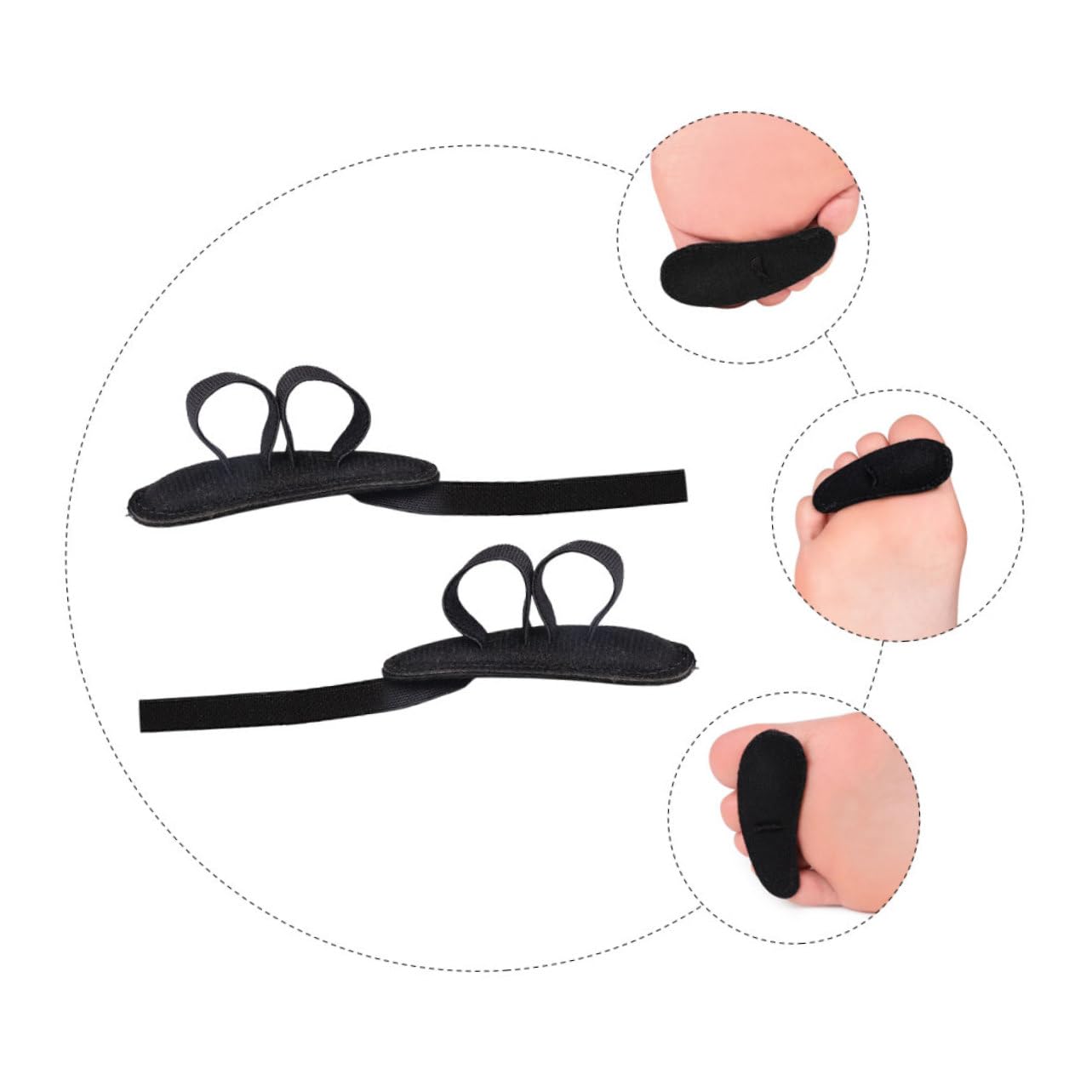 SOESFOUFU 2pcs Splitter Spacers Women Cushion Cushions Cushion Protector for Feet Cover Toes Separator Toes Separators for Men