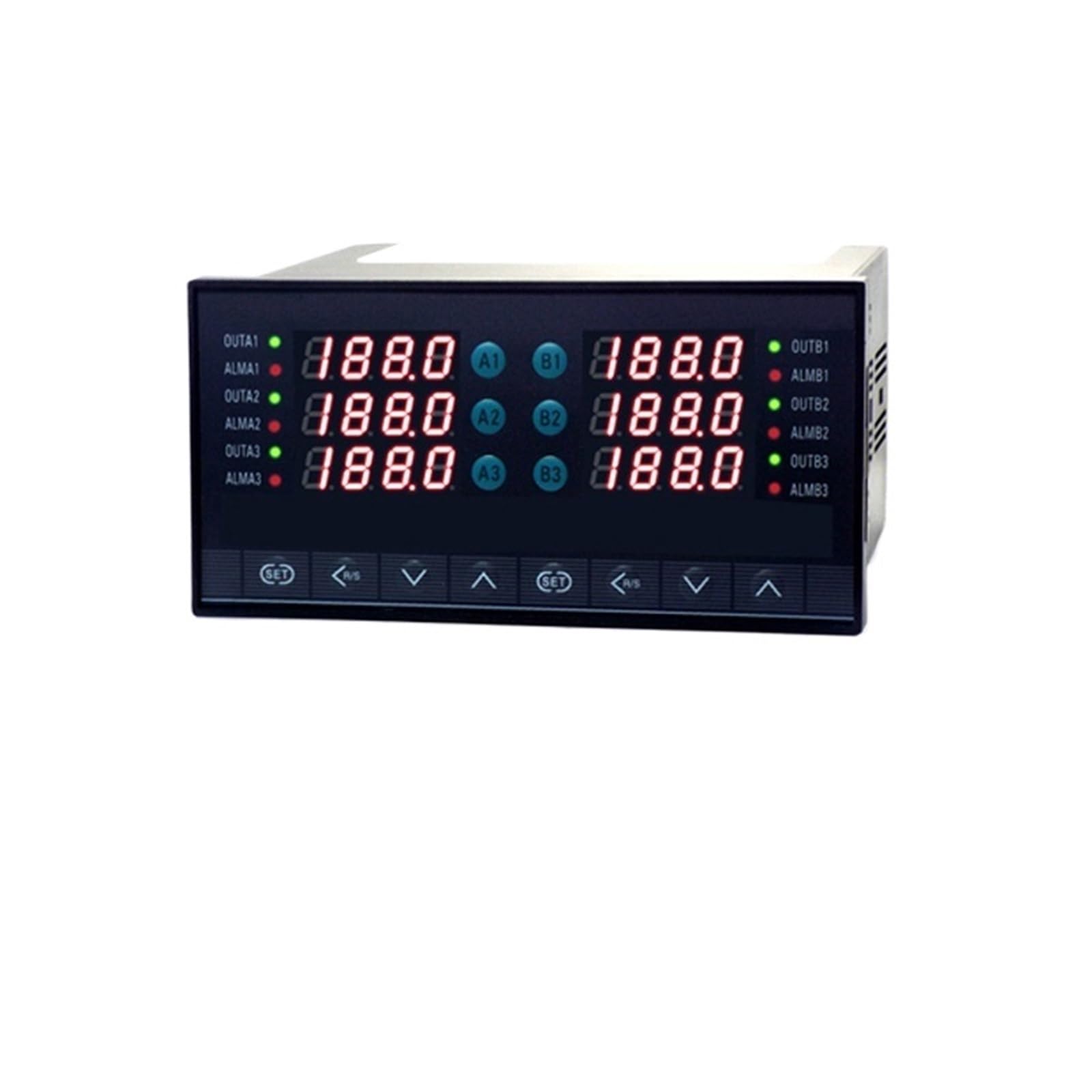 Wielofunkcyjny 5-kanałowy termostat cyfrowy, 6-kanałowy, 7-kanałowy, 8-kanałowy, wielopunktowy regulator temperatury (8 kanałów nr 3)