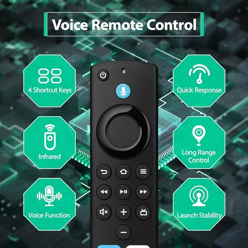 Image of Voice Firestick Remote Control Fit for All Fire Series Smart TVs Cube /Stick /Stick Lite, TV Stick 4K /4K Max, Smart TV 3rd Gen and Fit for TCL, Hisense Smart TV