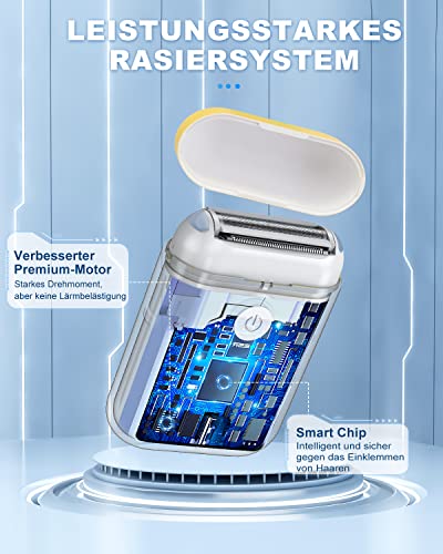 YBLNTEK Rasoio elettrico da donna, portatile