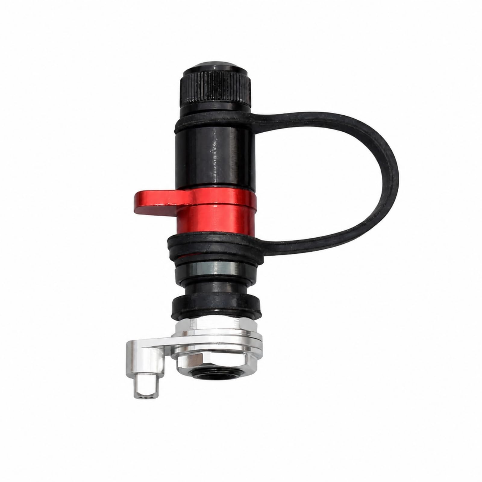 Conector Válvula sinflado Rápido con Palanca Laral Portátil sinflador Neumáticos con Tapa Atada Compacto para Conducción por sierto,