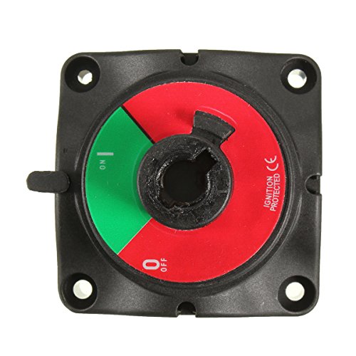 Batterietrennschalter Nuzamas abnehmbar, 12V/24V für Fahrzeuge und Boote