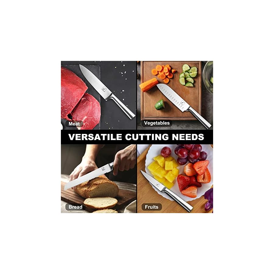 Kitchen-Knife-Set-imarku-15-Pieces-German-Stainless-Steel-Kitchen-Knife-Block-Set-with-Sharpener-Dishwasher-Safe-Kitchen-Knives-Chef-Knife-Set-for-Kitchen-with-Block-Silver imarku Knife Set - Kitchen Knife Set 15 Pieces Japanese Stainless Steel Knife Block Set with Sharpener - Dishwasher Safe Kitchen Knives - Ultra Sharp Chef Knife Set for Kitchen, Silver