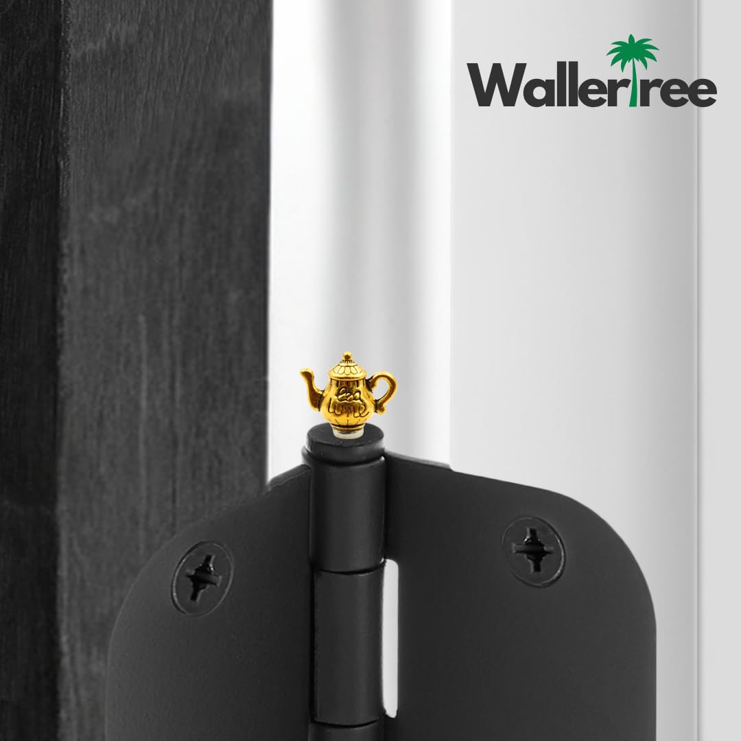 Wallertree Whimsical Rabbit Hinge Head Set Of 6 - Magnetic Decorative Toppers For Doors & Metal Surfaces