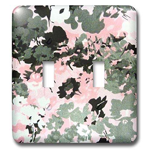 Interruptor multicolor rosa y gris para dormitorios infantiles y estudios 3dRose 2