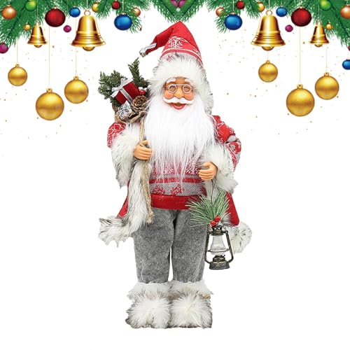 Décoration intérieure de Noël avec statue Père Noël pour table et bureau - 8