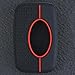 for Land Rover Key Fob Cover 2 PCS Silicone Car Key Fob Cover Case for Land Rover L405 Sport Evoque LR2 LR4 Discovery Sport Freelander Jaguar F-Pace F-Type XE XF XJ 5 Buttons Key Shell Case Black