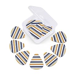 Lot de 12 médiators rayés pour guitare électrique et basse dans une boîte pour ukulélé - Les Beatles, Paul McCartney, John Lennon, RIngo Starr, George Harrison Lot de 12 médiators rayés pour guitare électrique et basse dans une boîte pour ukulélé – Image 6