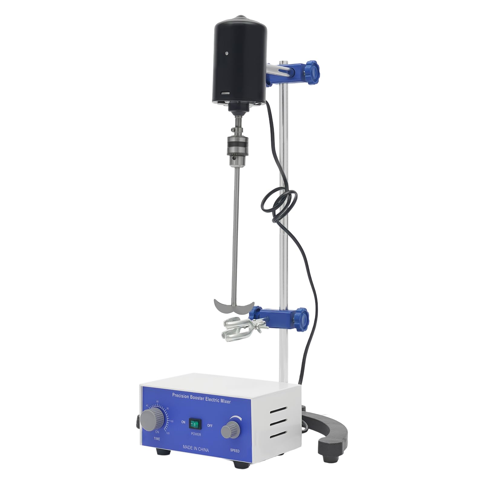 Agitatore elettrico da laboratorio da 200 W, mescolatore a tamburo con velocità regolabile e timer 3000 giri/min per Laboratorio, Epoxy e Uso Scientifico