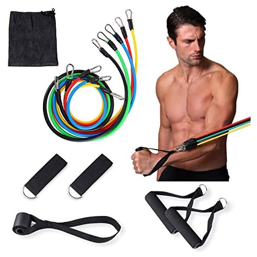 osloon Conjunto de Bandas de Resistencia Entrenamiento de Resistencia, Fisioterapia, Equipamiento Deportivo para el hogar