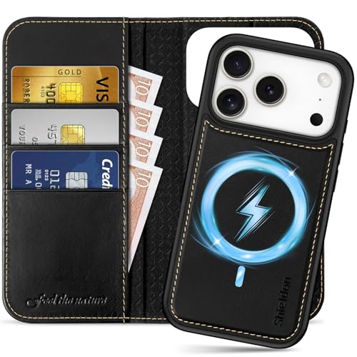 SHIELDON iPhone 17Pro Ή 蒠^P[X 2in1 {vU[ 6.3C` 5G J[h[ [RFIDubLO] OR Jo[P̃CX[d uX^h@\ Xgbvt Ռz ACz17v