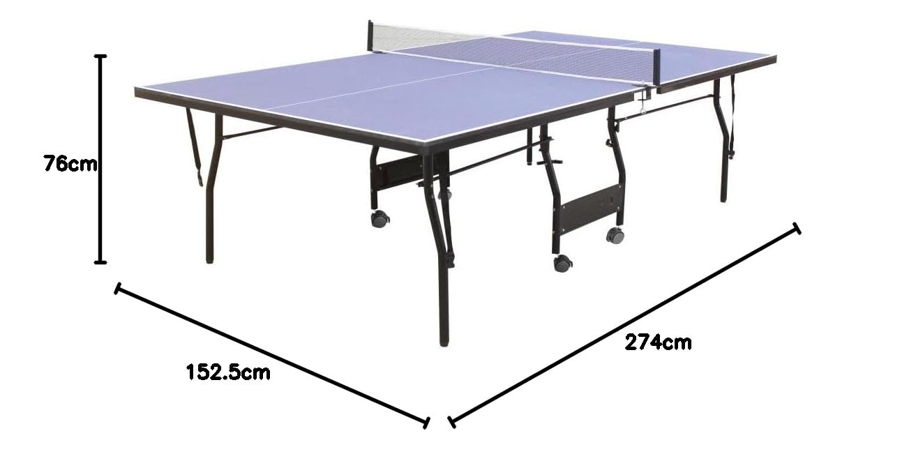 Table de Ping Pong de Interior Garry 274x152.5x76cm MDF Azul