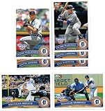 2011 Topps Opening Day Detroit Tigers Team Set - 7 Cards including Justin Verlander, Miguel Cabrera, Magglio Ordonez, Boesch & More - Protective Storage Case