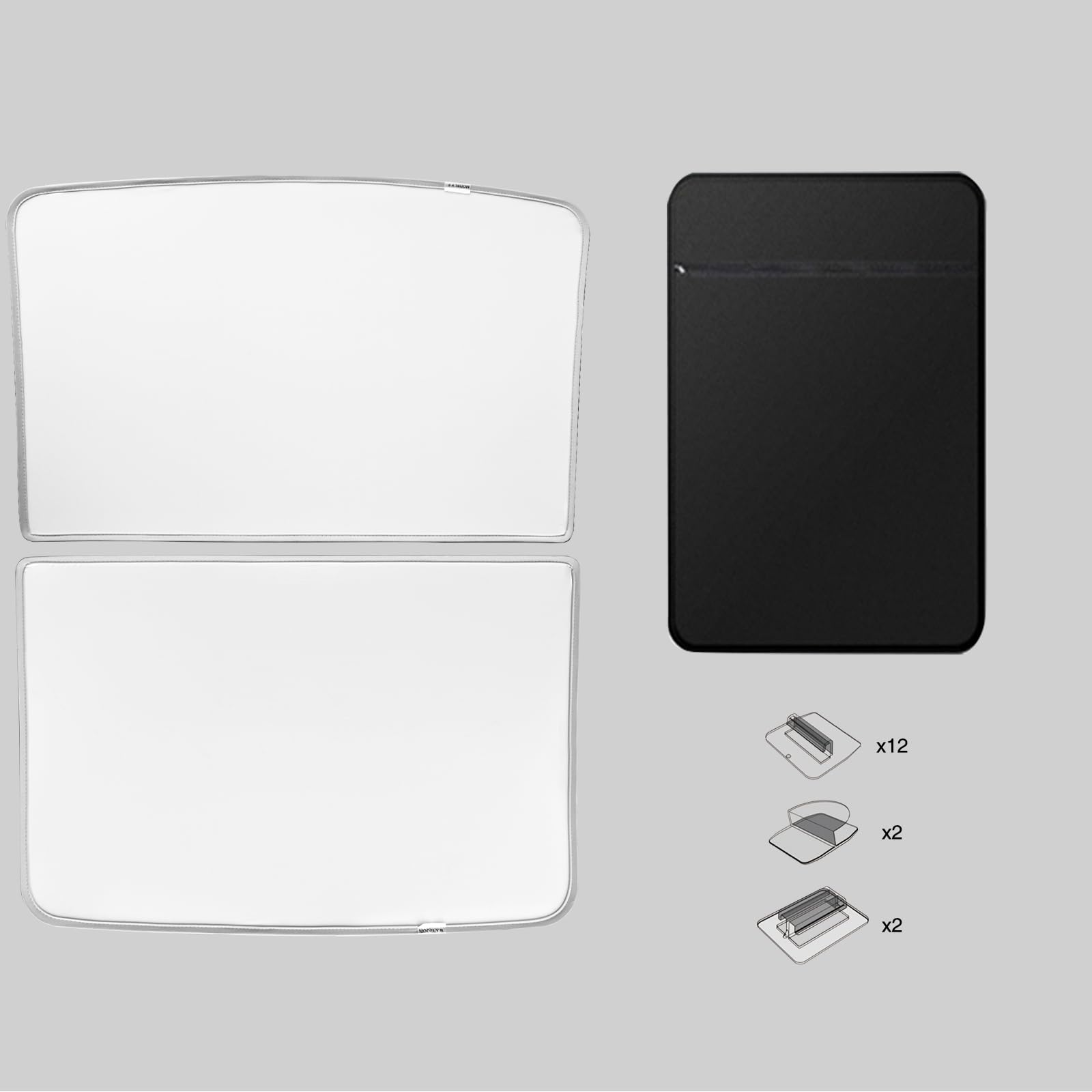 AAMHHM Tesla Model Y daszek przeciwsłoneczny na dach 2019-2024, daszek na dach z grafenu Pro Max Extreme Cooling Glass, nie uginający się [Space Gray]