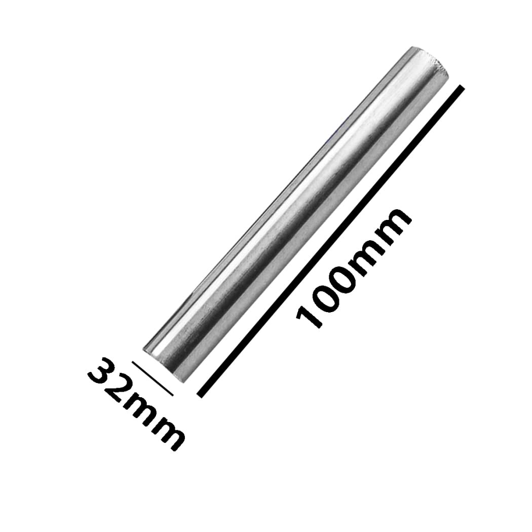 Rod di Titanio Aste in Titanio Barra TC4 Tonda in Metallo Lega di Titanio per Buona Tenacità E Saldabilità,Lunghezza 100mm Diametro da 16mm a 42mm,Diameter 32mm