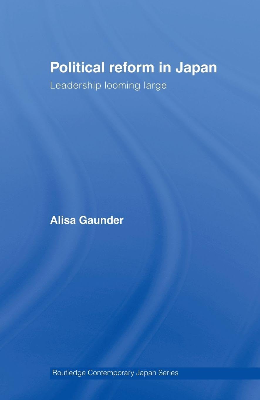 Political Reform in Japan (Routledge Contemporary Japan Series)      1st Edition