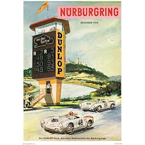 CrashDaddy Nurburgring Grand Prix Race Poster 1954 Vintage Type Cover