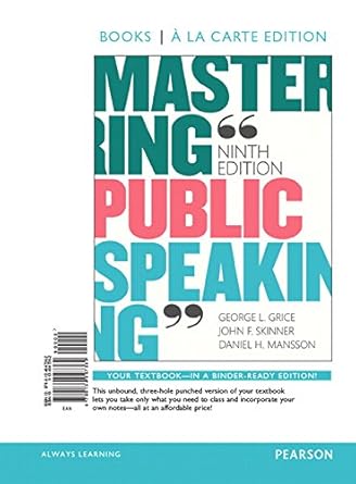 Amazon.com: Mastering Public Speaking, Books a la Carte Edition Plus ...