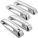 MaxMate 10-12 Dodge Ram 2500/3500/HD/09-13 Ram 1500/05-10 Jeep Commander/Grand Cherokee Chrome 4 Doors Handle Cover W/O Passenger Side Keyhole