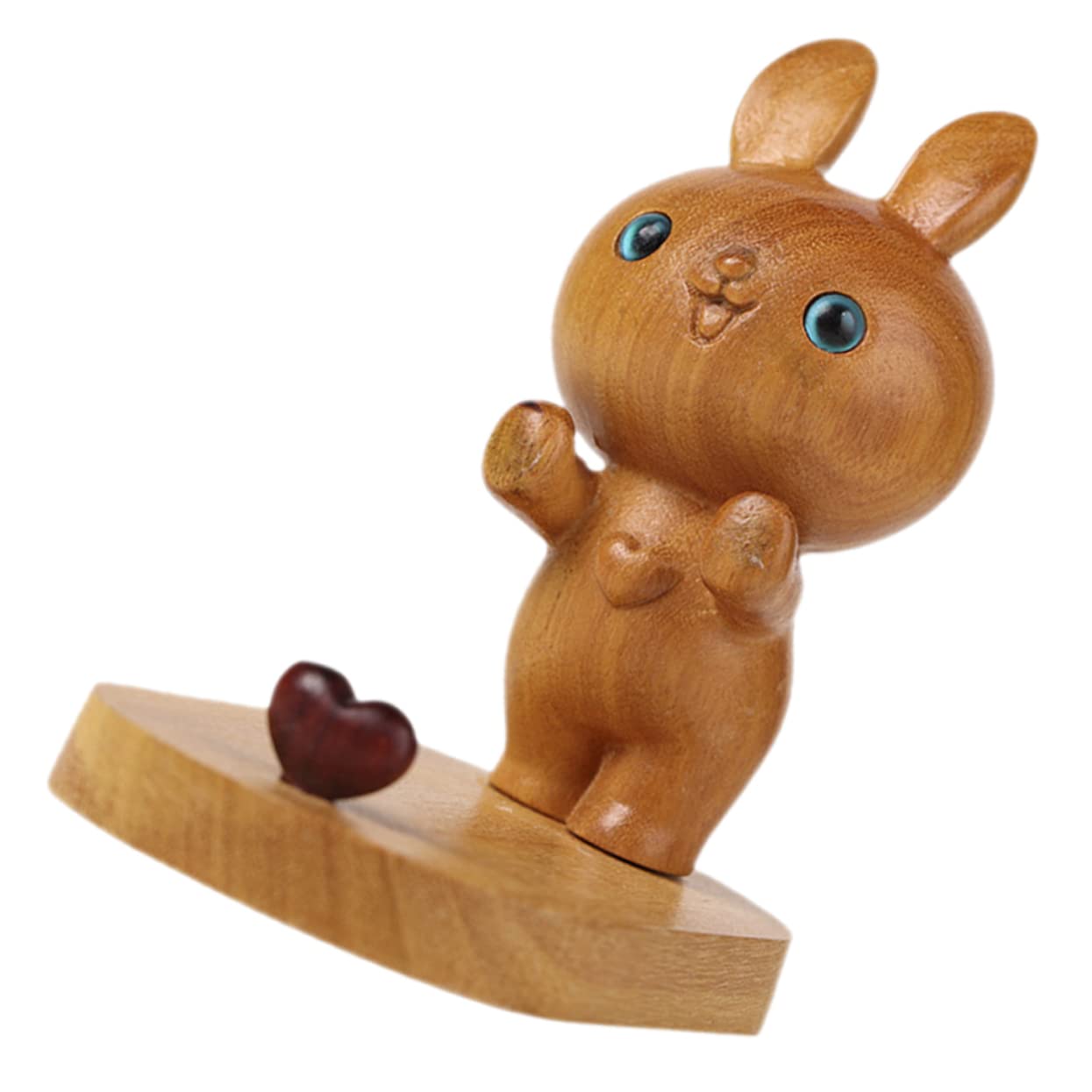 Housoutil 3 Pezzi Adorabile Supporto Per Telefono Cellulare in Legno Supporto Da Scrivania Per Comodo Uso Letto Divano