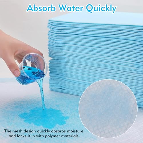 Image of Fhiny 100 PCS Rabbit Pee Pads 13 inch x 18 inch Thicken Bunny Cage Pee Pads Disposable Super Absorbent and Leak-Proof Potty Pad for Kittens Guinea Pigs Chinchillas Hamsters and Other Small Animal