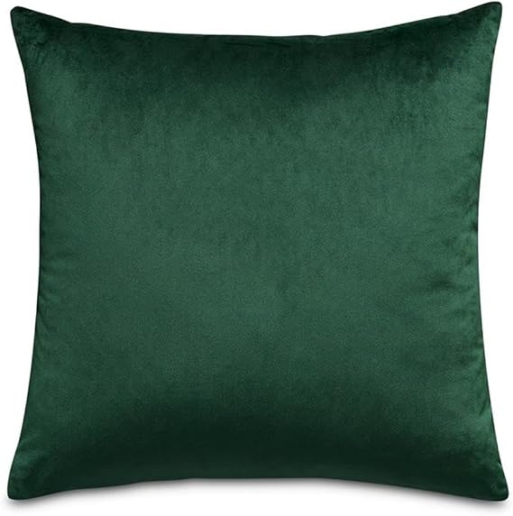 Michael Amini Gemma 21 Velvet Throw Pillow - Forest Green in Set of 2