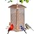 IWNTWY Bird Feeder for Outdoor, Heavy Duty Metal Wild Bird Feeders for Outside Hanging, Retro Lantern Shape Birdfeeder
